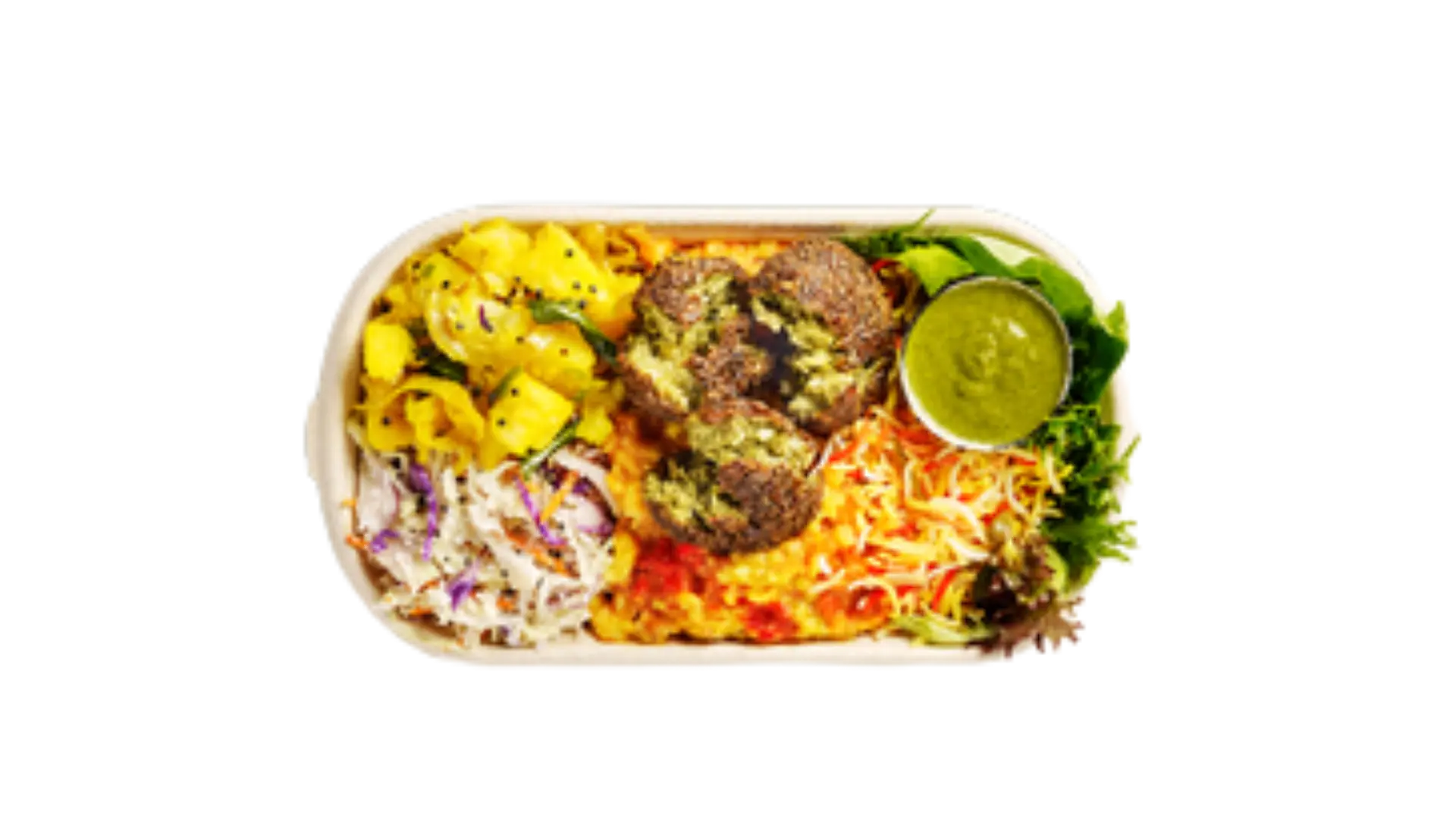 Handcrafted Falafel Biryani - Dabba Street Menu Item