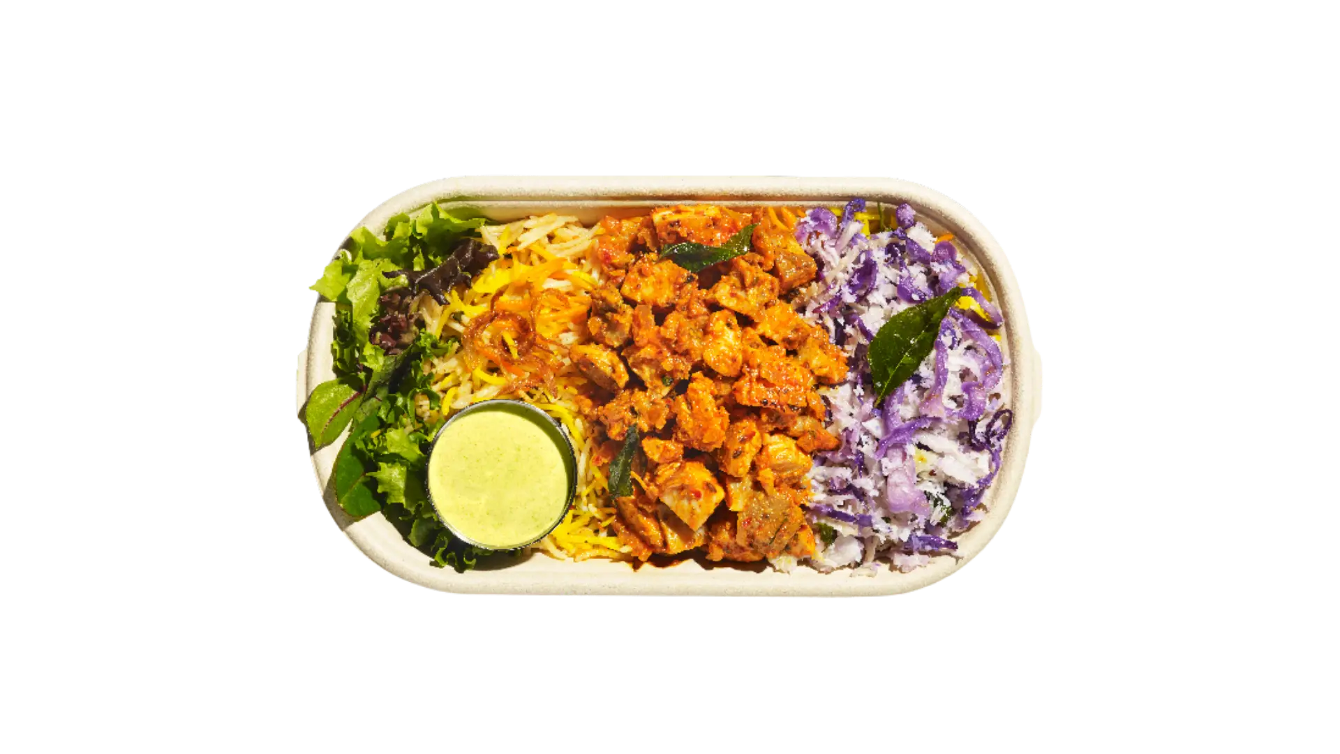 Indian-style Fried Tofu Biryani - Dabba Street Menu Item